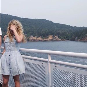 BCBGeneration Pale Blue Denim Dress